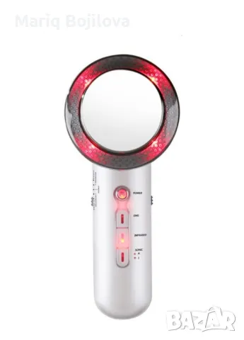 Ултразвуков масажор за лице и тяло с LED микроелектрически EMS масаж, снимка 1