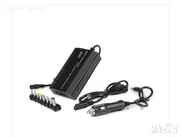 Зарядно За Лаптоп за кола, 120W, 12V-24V / 220v, снимка 2 - Мрежови адаптери - 28664193