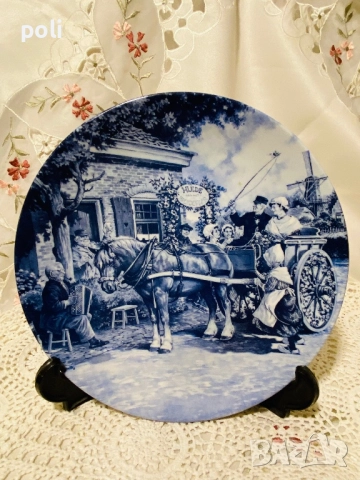 порцеланова чиния за стена , снимка 2 - Декорация за дома - 52140800