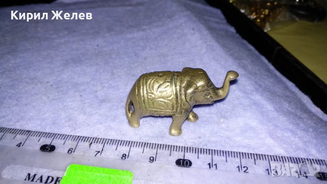 Старо БРОНЗОВО СЛОНЧЕ - ПОСТАВКА за ИНДИЙСКИ АРОМАТНИ ПРЪЧИЦИ 34584, снимка 8 - Колекции - 39068348