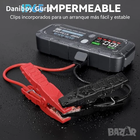 ZUKAKA 6000A Стартер за кола, 26800mAh, 12V (бензин и дизел), преносим с бързо зареждане 65W, снимка 6 - Аксесоари и консумативи - 50653873