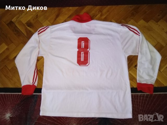 Футболна тениска №8 100%памук дълъг ръкав размер М реален, снимка 4 - Футбол - 28294465