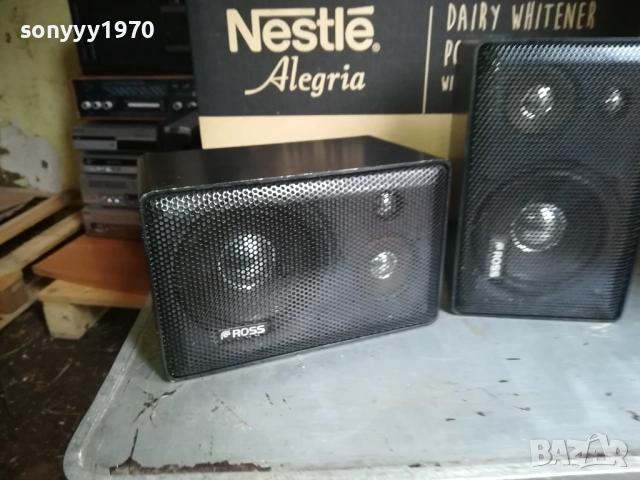 ROSS METTAL SPEAKERS-ВЧЕРА ВНОС ОТ SWISS 0711251538LCHERY2, снимка 2 - Тонколони - 52333311