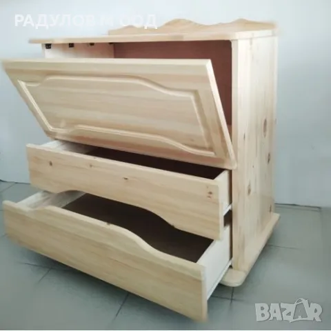 Скрин ракла с две чекмеджета чам / 30102 , снимка 2 - Скринове - 50041459