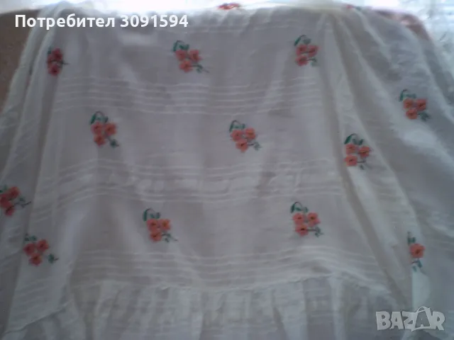 Винтич ръчно направена ръчно бродирана покривка кенар, снимка 6 - Антикварни и старинни предмети - 47259590