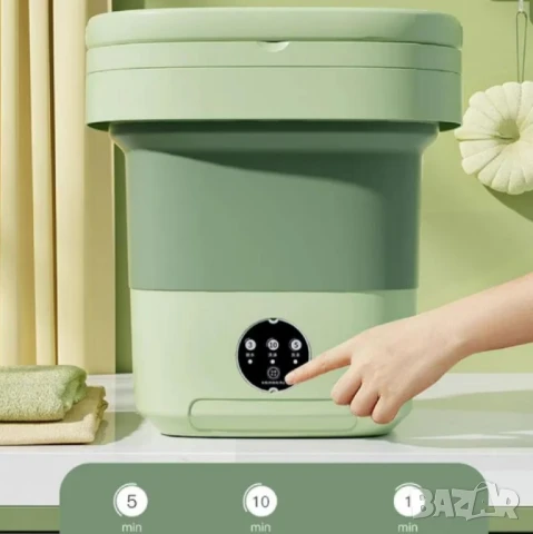 Електрическа компактна преносима пералня с горен отвор и контрол на докосване, снимка 4 - Перални - 51072711