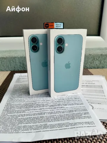 НОВИ! 36М ГАР/*ЛИЗИНГ*/ IPhone 16 / 128Gb / Teal / Айфон, снимка 3 - Apple iPhone - 47450459