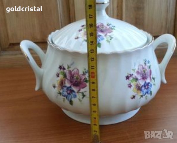 Стар български порцелан чинии супник , снимка 17 - Антикварни и старинни предмети - 35849431