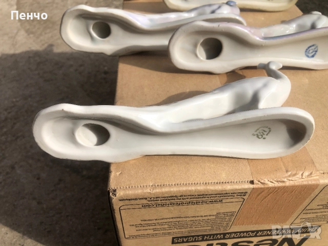 СОЦ порцеланови фигурки ПАУН - MADE IN BULGARIA 1, снимка 17 - Антикварни и старинни предмети - 36246337