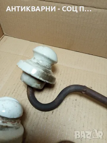 Комплект Стари Електрически Изолатори., снимка 3 - Антикварни и старинни предмети - 49963166