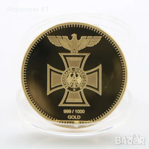 Монети - Златна нацистка монета плакет , снимка 2 - Колекции - 35500024