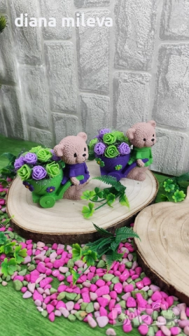 Сладки малки мечета в лилаво и зелено!!, снимка 10 - Декорация за дома - 52082800