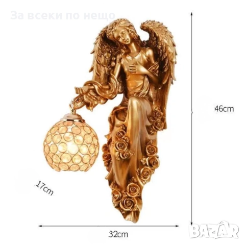 Европейски стил LED стенна лампа 20W – енергийно ефективна и стилна, снимка 5 - Лампи за стена - 51921416