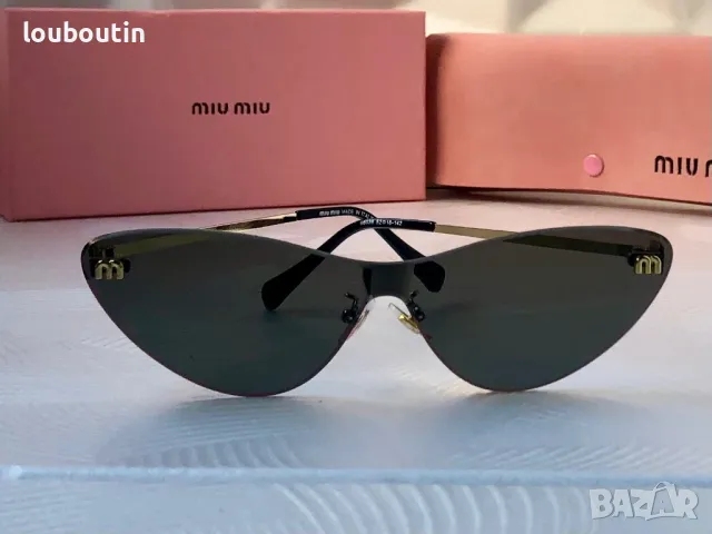Miu 2024 дамски слънчеви очила котка 3 цвята, снимка 5 - Слънчеви и диоптрични очила - 48008780