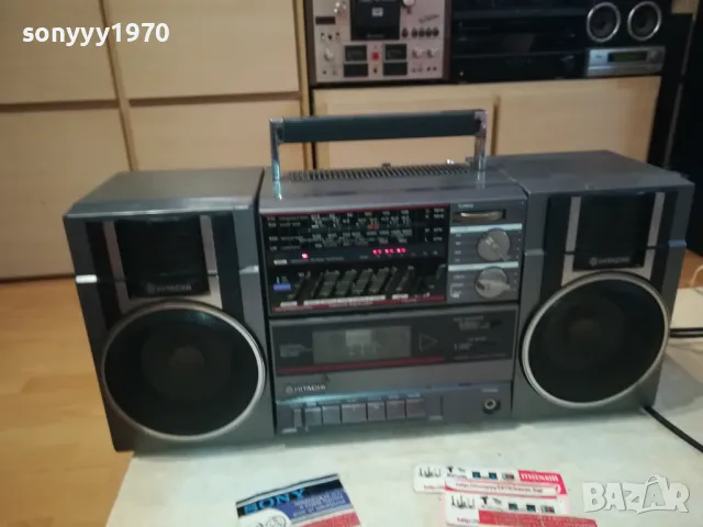 HITACHI-РАДИОКАСЕТОФОН 1601250829, снимка 3 - Радиокасетофони, транзистори - 48698153