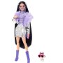 BARBIE EXTRA DOLLS Кукла с лилава яка и лилави ботуши HHN07 , снимка 1 - Кукли - 43251560