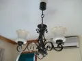 Полилей ковано желязо ръчна изработка масивен и тежък !, снимка 5