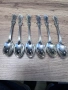 Шест винтидж уникални сребърни лъжички, снимка 1