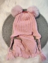 Комплект шапка, шал и ръкавици за момиче 1-4г, снимка 4