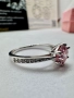 Сребърен пръстен с мойсанит (Диамант) 1 карат, снимка 9