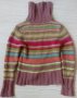 Дебел дамски пуловер поло яка, снимка 1 - Блузи с дълъг ръкав и пуловери - 43606540