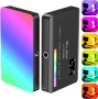 RGB видео светлина/Преносим светодиоден панел за осветяване на камера 3100mAh, снимка 5