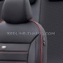 Тапицерия за седалки Premium PRM115 Черно/Червено
