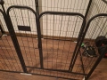 Клетка за животни, Latauar, Метал/Стомана, 6 панела, 70x80 см, Черна, снимка 3