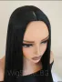 Права черна перука без бретон, снимка 3