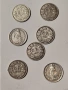 Лот 7х швейцарски франкове, различни години - 1/2 франк, снимка 1