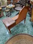 Страхотна антикварна английска салонна пейка , снимка 7