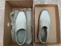 обувки чисто нови, бели 41 номер, естествена кожа Здравоход, подметка CUMBERLAND, без връзки, снимка 1