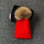 Зимна дамска шапка с естествен пух, снимка 5