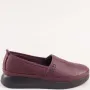 Дамски анатомични обувки от естествена кожа в бордо , снимка 2