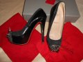 Christian Louboutin Asteroid 140 suede and patent-leather pumps, снимка 4