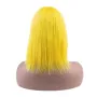 Жълта перука 100% естествен косъм, снимка 5