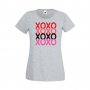 Дамска тениска Свети Валентин XOXOXO, снимка 2