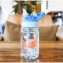 Детско шише за вода със сламка, снимка 1 - Прибори, съдове, шишета и биберони - 43937735