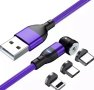 Магнитен кабел за зареждане iPhone/Type-C/Micro Usb, снимка 3