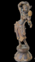 Антикварна Бронзова Скулптура на Индийския Бог ШИВА 1890 г, снимка 1
