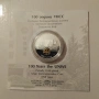 сребърна монета за 100 години УНСС, снимка 1