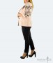 Макси размер дамско сако – цвят пудра, снимка 1 - Сака - 37325368