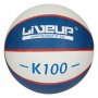 Промоция -40% отстъпка ! Стандартна баскетболна топка LIVEUP K100 White Blue No.7, снимка 1 - Баскетбол - 39911455