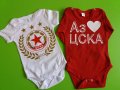 Комплект ЦСКА тениска и боди за баща и бебе, снимка 13