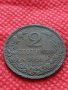 Рядка монета над стогодишна 2 стотинки 1901г. Княжество България за колекция - 24864, снимка 3