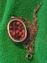 СТАР СРЕБЪРЕН МЕДАЛЬОН Със ЗЪРНА на Ormosia coccinea / wayruru За КЪСМЕТ с ВЕРИЖКА СРЕБРО 925 29143, снимка 17
