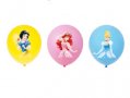 3 Принцеси Снежанка Ариел Пепеляшка Cinderella Обикновен надуваем латекс латексов балон парти хелий , снимка 1 - Други - 36744396