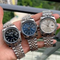 Мъжки часовник Rolex Datejust Blue Dial с автоматичен механизъм, снимка 3 - Мъжки - 43777359