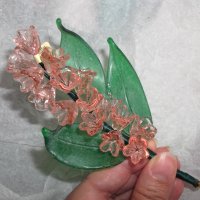 Мурано стъклено цвете на Artifex Vitri оригинално тагче за произход, снимка 2 - Други ценни предмети - 43844182
