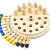 Класически дървен мемори шах Логически шах за памет и забавление Memory chess, снимка 4 - Образователни игри - 43092748
